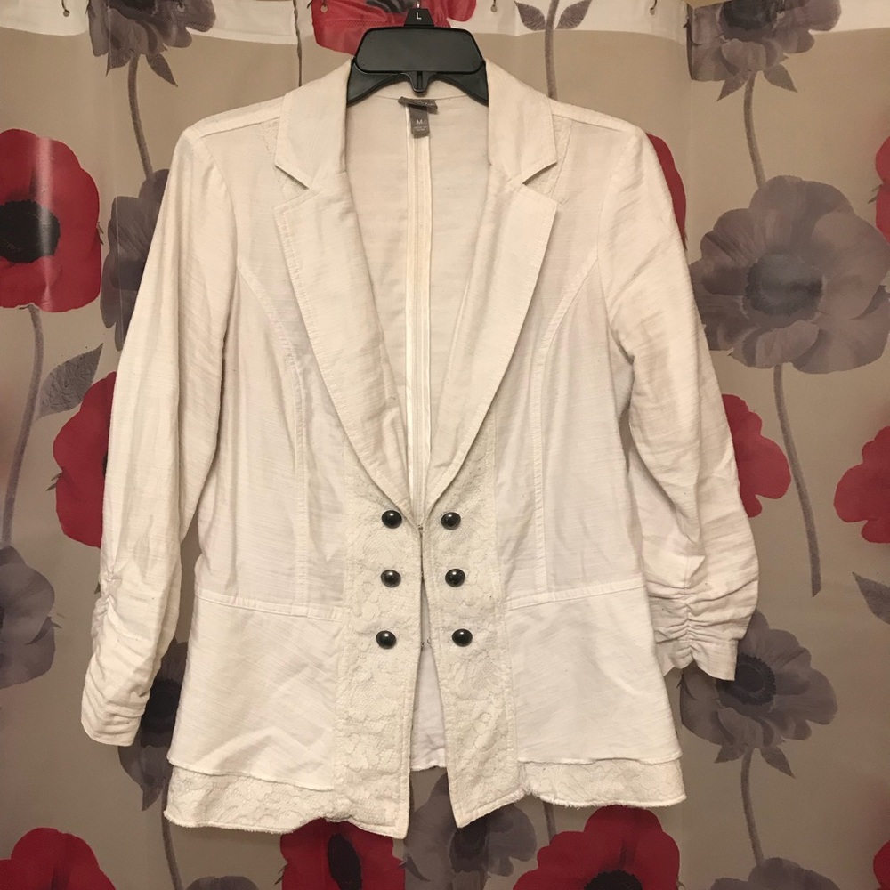 Vanity white blazer